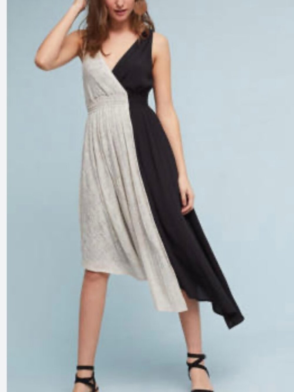 Anthropologie Maeve Elisabel Fit & Flare Midi Tank Dress
